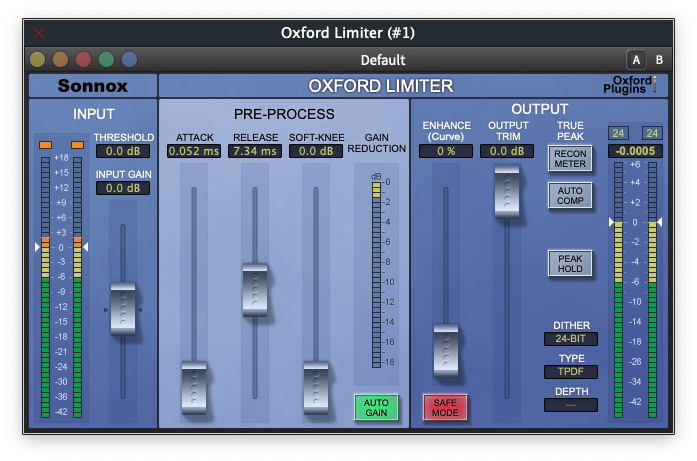 Sonnox Oxford limiter Native